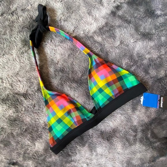 Patagonia Other - Patagonia Rainbow Check Bikini Top